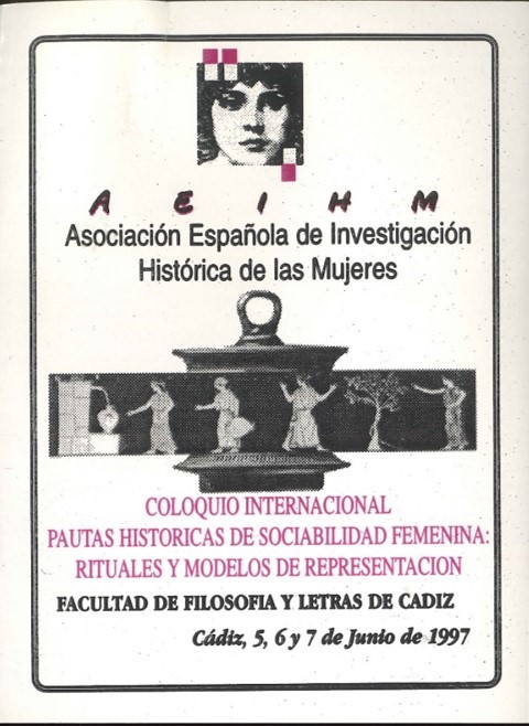 Folleto del Coloquio Internacional de la Asociación de Investigación Histórica de las Mujeres
