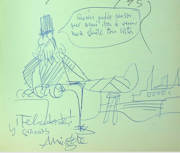 Dedicatoria de Antonio Mingote.