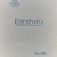 Cubierta de los estatutos de la Universidad de Madrid de 1919