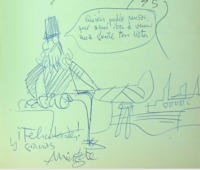 Dedicatoria de Antonio Mingote.